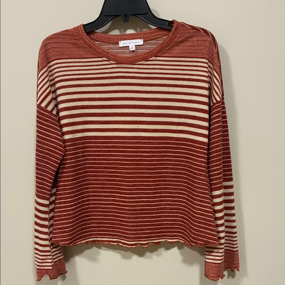 Ces Femme cropped long sleeve top medium